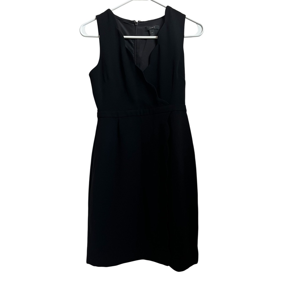 J.Crew Black Sleeveless Dress Women's 0P Career Professional Elegant‎